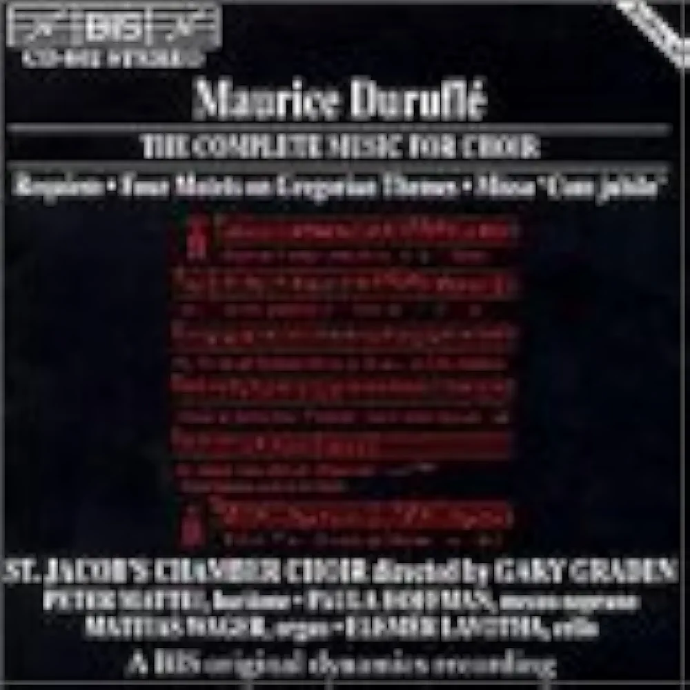 Durufle, Maurice, Peter Mattei, Paul Hoffman, Mattias Wager - Complete Music for Choir - Amazon.com Music