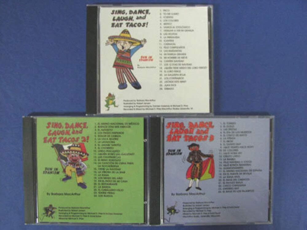 Sing, Dance, Laugh and Eat Tacos Set of 3 CDs