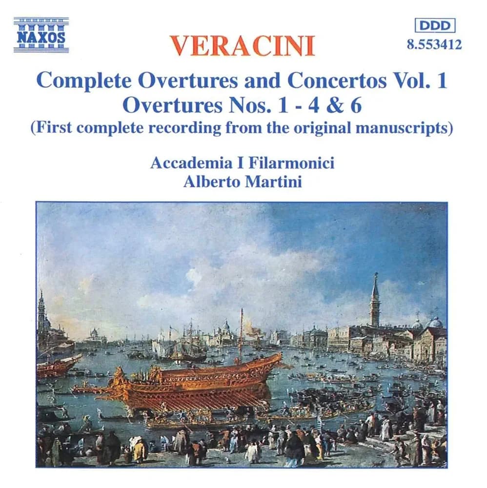 Veracini: Overtures Nos. 1,2,3,4, & 6: CDs & Vinyl